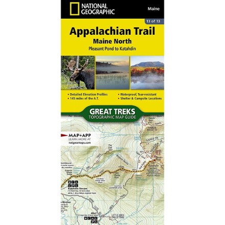National Geographic Appalachian Trail: Maine North Topographic Map Guide 0