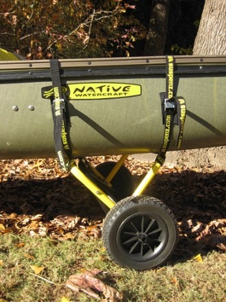 Suspenz HD Airless Kayak/Canoe Cart In use (Yellow)