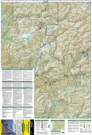 North Cascades National Park Wilderness Map National Geographic North Cascades National Park Trail Map | Rei Co-Op