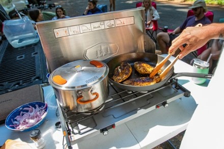 GSI Outdoors Glacier Stainless Base Camper Cookset - Large 4