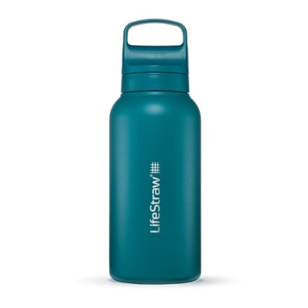 LifeStraw Go Series Insulated Stainless-Steel Water Filter Bottle - 34 fl. oz. 0