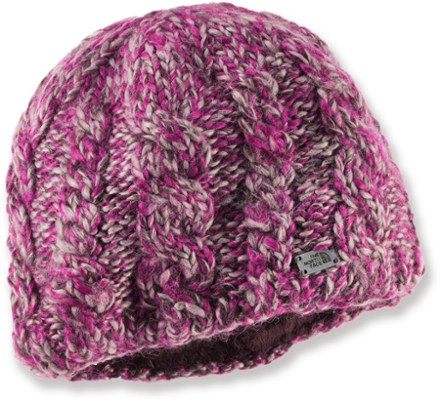 the north face women's fuzzy cable beanie