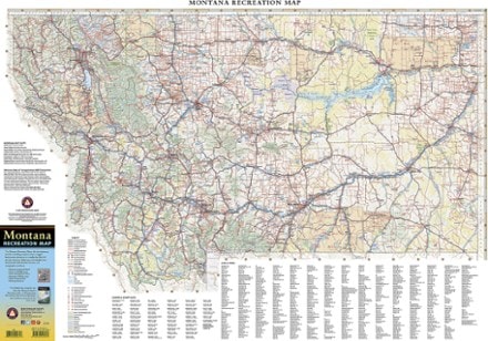 Benchmark Maps Montana Recreation Map 1