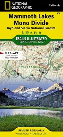 National Geographic Mammoth Lakes and Mono Divide Trail Map 0
