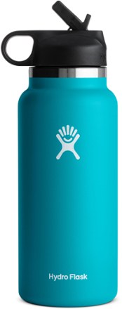 Hydro Flask Wide-Mouth Vacuum Water Bottle with Straw Lid - 32 fl. oz. 0