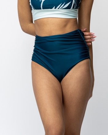 Nani Swimwear Ruched High Rise Swimsuit Bottoms - Women's 1