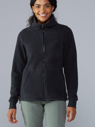 women's polo fleece jacket