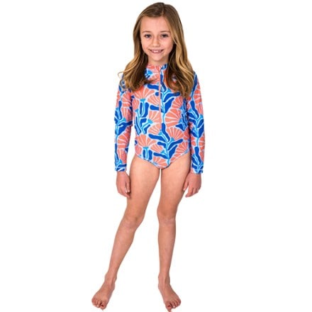 Lake Label Long Sleeve One-Piece Swimsuit - Kids' 4