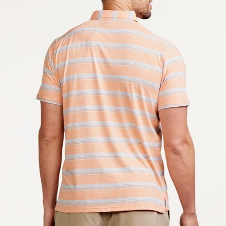 On Body Image of color Sunrise Heather Shore Stripe