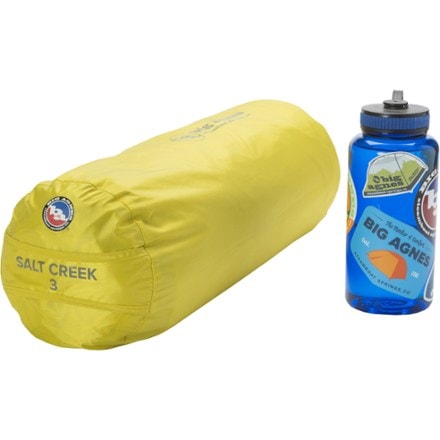 Big Agnes Salt Creek 3 Tent 32 fl. oz. water bottle for scale (not included)