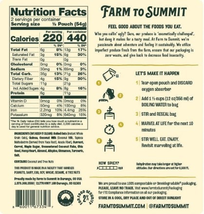 Farm to Summit Golden Oats - 2 Servings 1