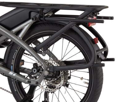 Tern Vektron S10 Folding Electric Bike Rear fender & disc brakes (Gloss Silver)