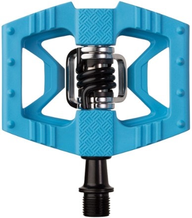 crankbrothers Double Shot 1 Bike Pedals Side view (Blue)