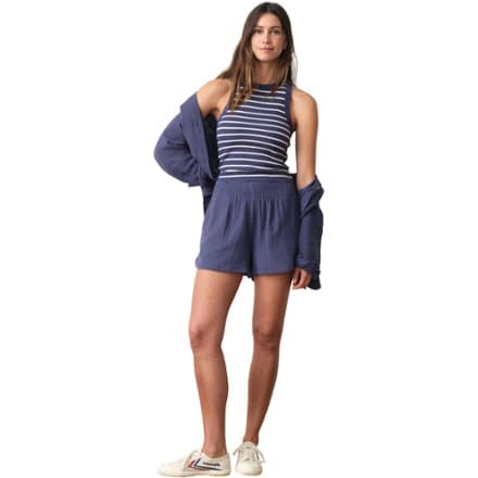 Marine Layer Lexi Rib Sun-In High Neck Crop Tank Top - Women's 2