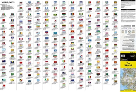 National Geographic World Map - Folded 2
