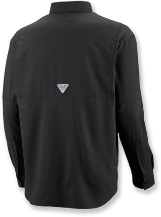 Columbia PFG Tamiami II Long-Sleeve Shirt - Men's Back View (Black)