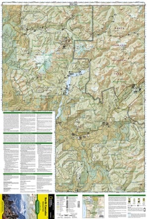 National Geographic North Cascades National Park Trail Map 1