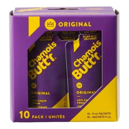 Chamois Butt'r Original Anti-Chafe Cream 9 ml Packets - Package of 10 0
