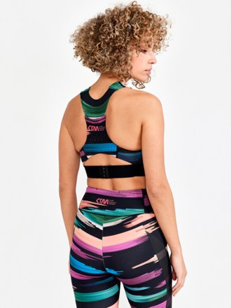 South Beach + South Beach Rainbow Detail Asymmetric Bra Top