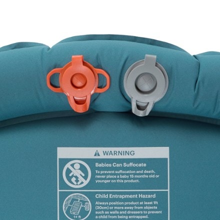 REI Co-op AirRail Self-Inflating Sleeping Pad Air valves