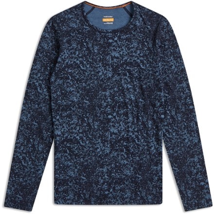 Icebreaker Merino 200 Oasis Long-Sleeve Crewe Moss Bloom AOP Base Layer Top - Women's 0