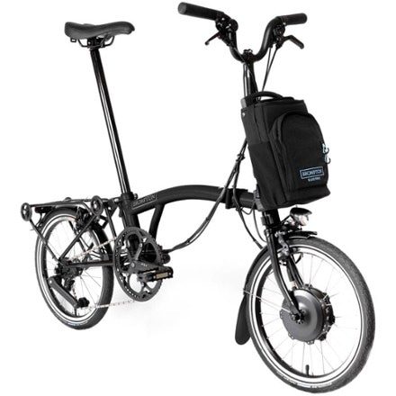 Brompton C Line Electric 4-Speed Mid Handlebar Bike with Rack 3