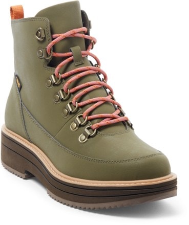 Teva Midform Boots - Women's 3/4 view (Dark Olive)