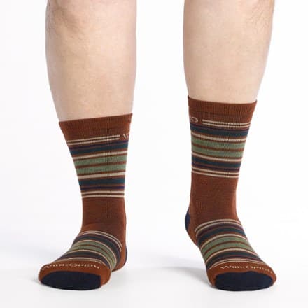 Wide Open Multi Stripe Cushioned Micro Crew Socks - Men's 2