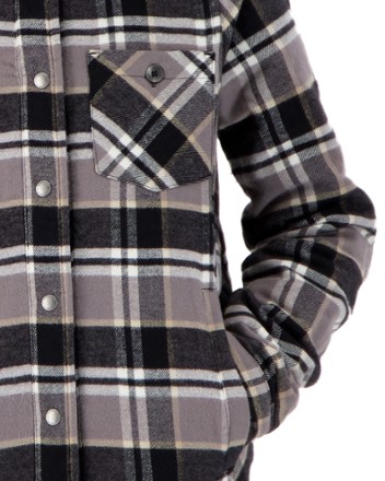 Obermeyer Avery Flannel Insulated Shirt Jacket - Berm Plaid - Girls' 6