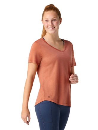 Smartwool Active Ultralite V-Neck T-Shirt - Women's 1