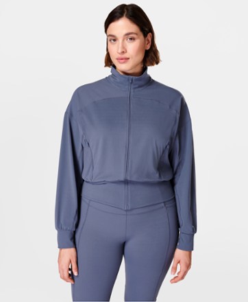 Sweaty Betty Super Soft Zip-Up Bomber Top - Women's 1
