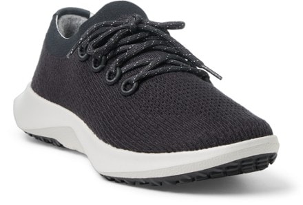 Allbirds Tree Dasher 2 Sneakers - Men's 3/4 view (Natural Black/Blizzard)