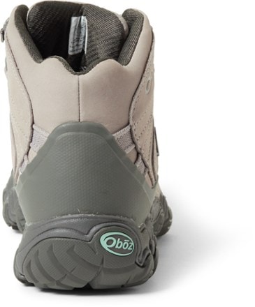 Oboz Bridger Mid Waterproof Hiking Boots - Women's Back view (Frost Gray)
