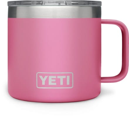 YETI 35 oz POWER PINK STRAW LID Rambler Mug Cup Handle Limited Edition NEW