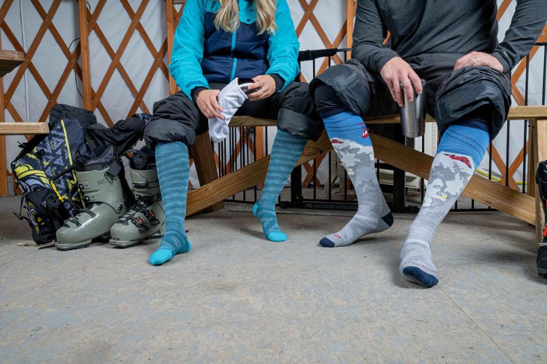 Location Image for Heady Yeti Over-The-Calf Midweight Ski and Snowboard Socks - Men's