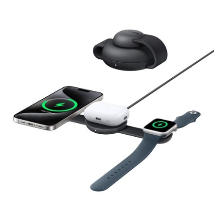 Anker MagGo Wireless Charging Station (3-in-1, Foldable Pad) with Charger and USB-C Cable Accessories not included, charging station only. 