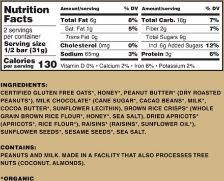 Kate's Real Food Peanut Butter Milk Chocolate Bar 1