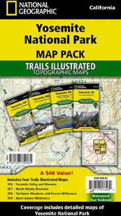 National Geographic Yosemite National Park Topographic Map Pack 0