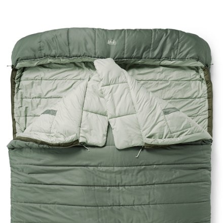 REI Co-op Siesta Hooded 20 Double Sleeping Bag Interior head detail