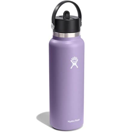 Hydro Flask Wide-Mouth Vacuum Water Bottle with Flex Straw Cap - 40 fl. oz. 1