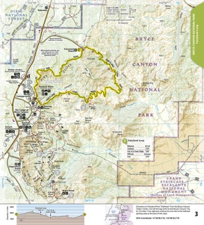 National Geographic Bryce Canyon Day Hikes Map Guide 2