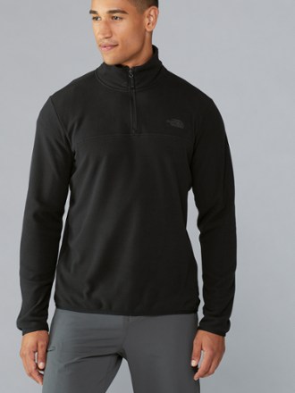 north face men's quarter zip fleece