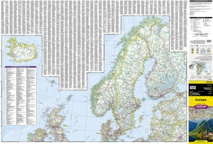 National Geographic Europe Adventure Travel Map 2