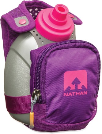 Nathan Quickshot Plus Handheld | 300ml Laufflasche | Mit Reißverschlusstasche | Für Kurzstrecken-Läufe
