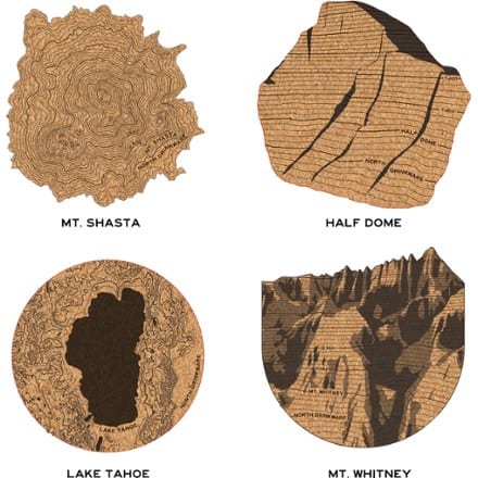 NORTH DRINKWARE LLC Cork Coasters - Set of 4 1