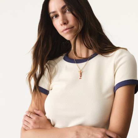 Marine Layer Lexi Rib Ringer T-Shirt - Women's 2