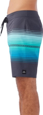 O'Neill Hyperfreak Heat Stripe Line 19" Board Shorts - Men's 4