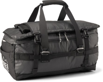 Weekender Tote With Shoes Compartment, Recycled Tire Tube Bag