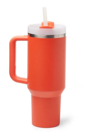 Stanley Quencher H2.0 FlowState Tumbler - 40 fl. oz. Back view (Tigerlilly)