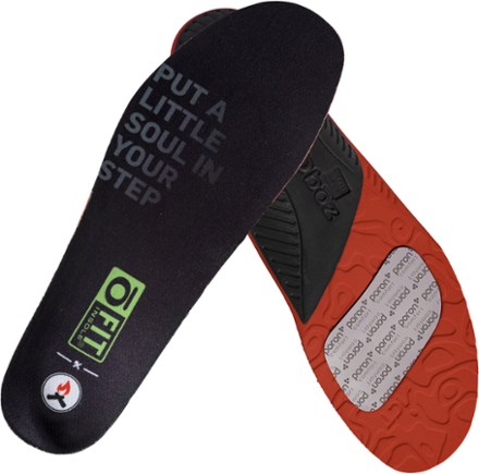Oboz O FIT cycling insoles (view from the top and the bottom)